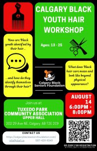 Calgary Black Youth Hair Workshop